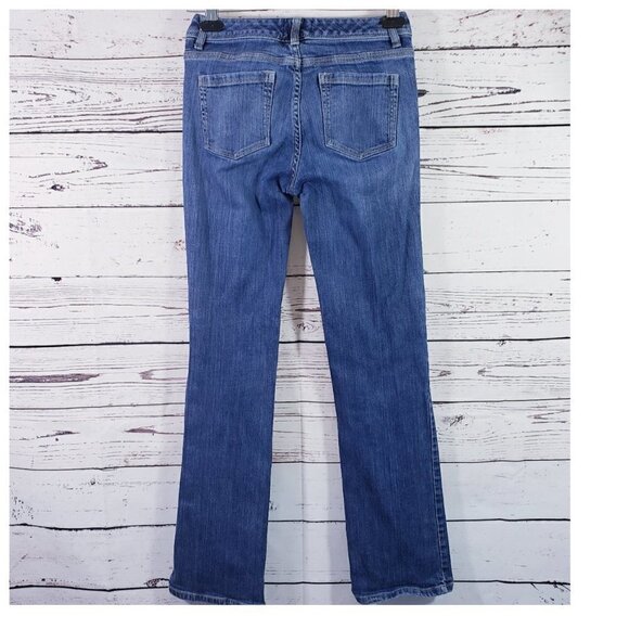 White House Black Market BLANC Women's Medium Wash Boot Cut Blue Jeans – Size 0R - Picture 6 of 13